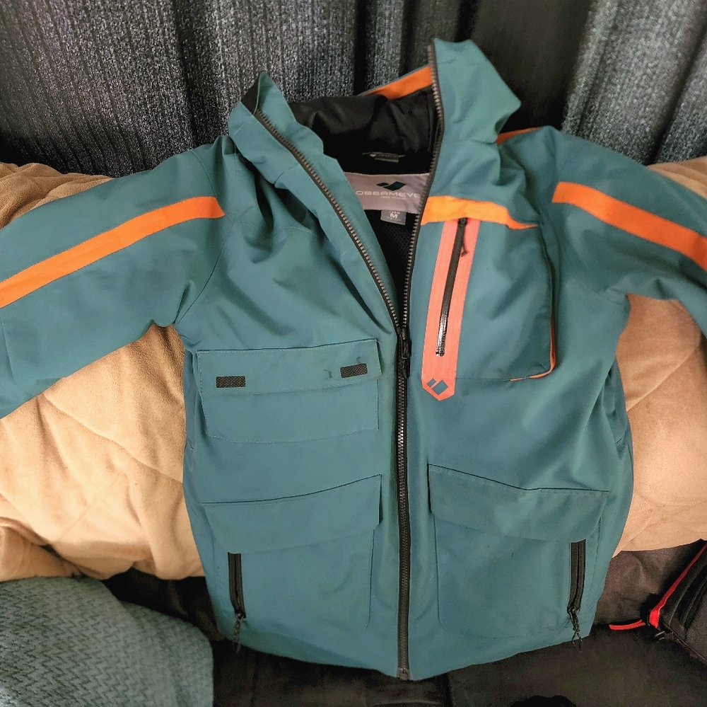 Boys teal obermeyer winter coat